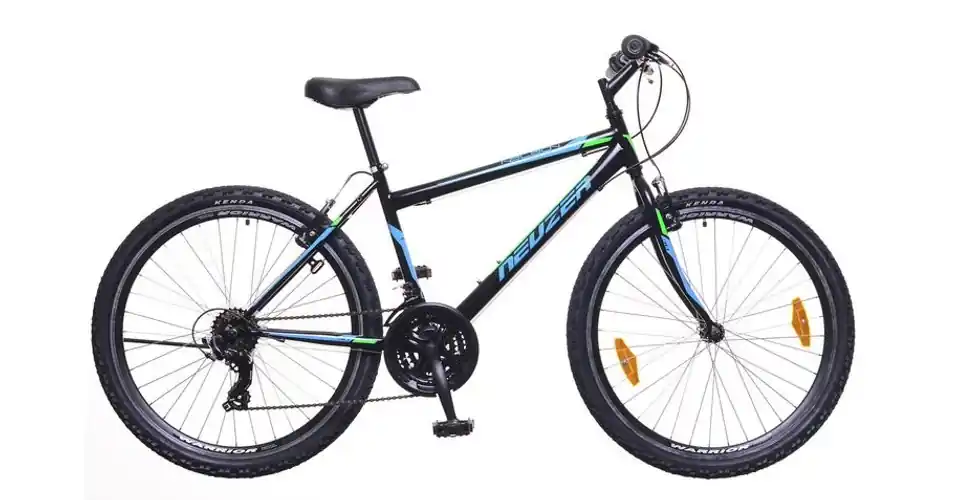 Ajánlat Neuzer Nelson 30 férfi hobbi MTB kerékpár, acél, 21s, 15-ös vázméret, fekete-türkiz-neon zöld